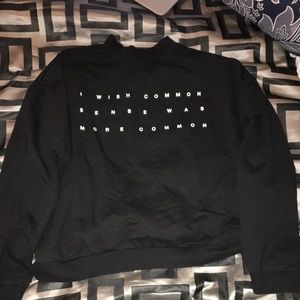 A black long sleeve top! Funny quote